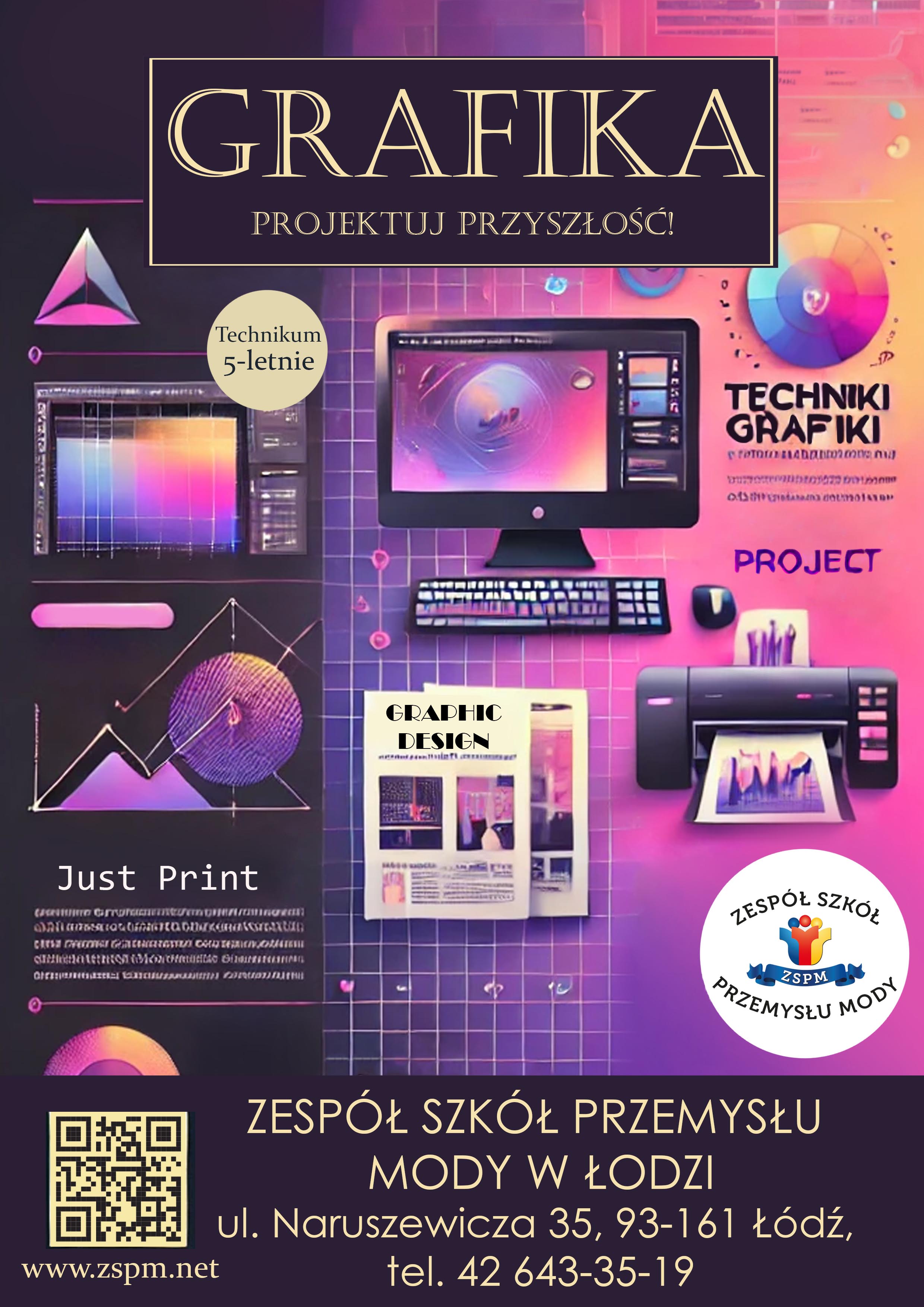 plakat technik grafiki i poligrafii cyfrowej