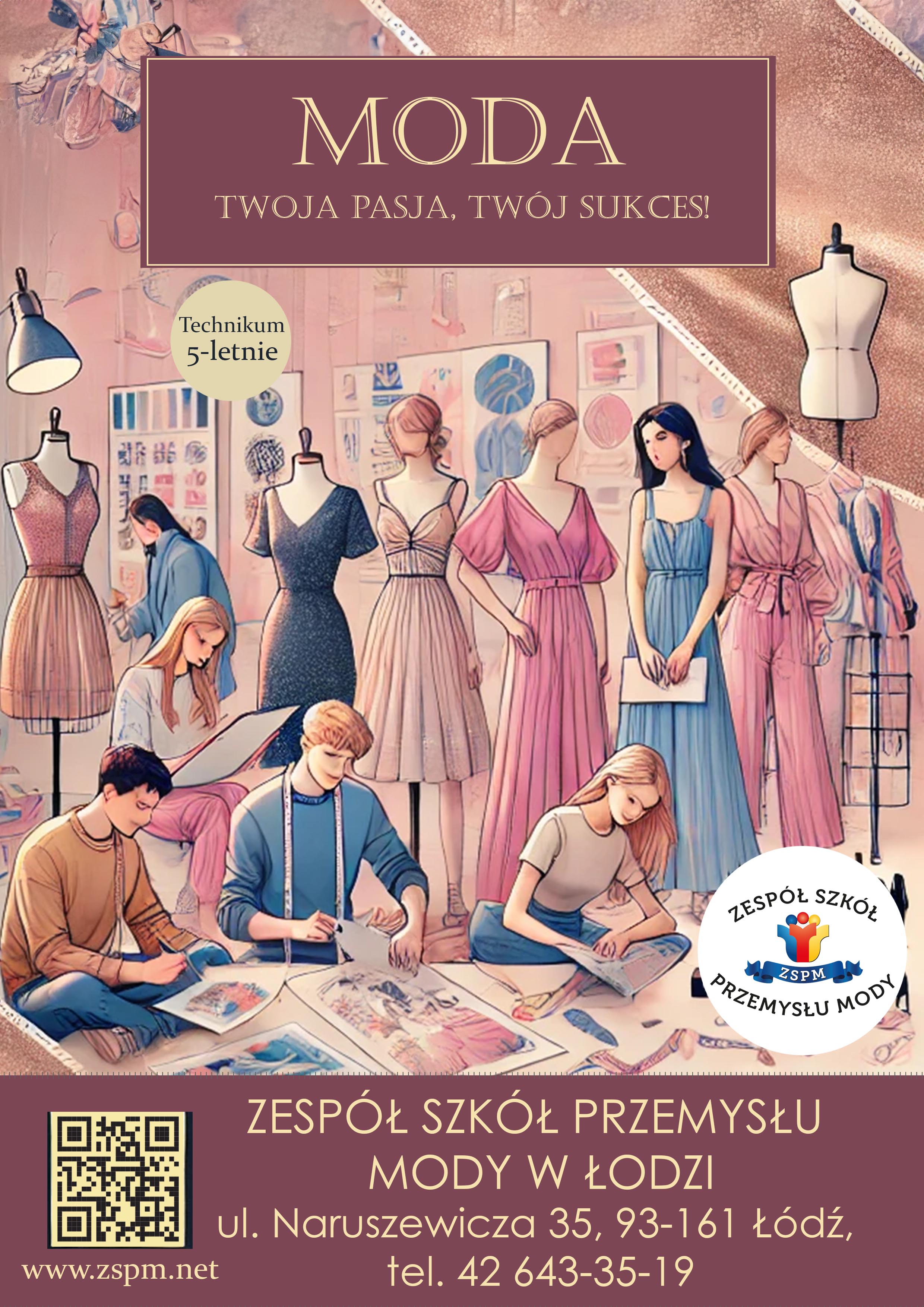 plakat technik rpzemysłu mody